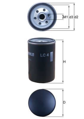 KNECHT LC 4 Air filter, turbocharger