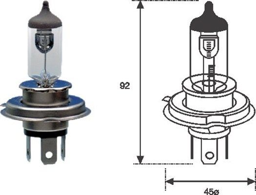 MAGNETI MARELLI 002555100000 Bulb, high beam headlight