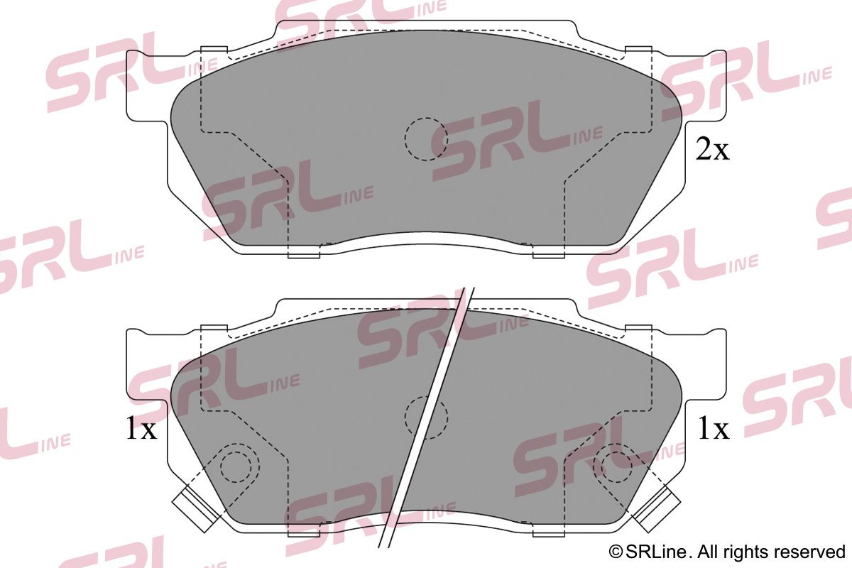 SRLINE S70-0211 Brake pad set, disc brake