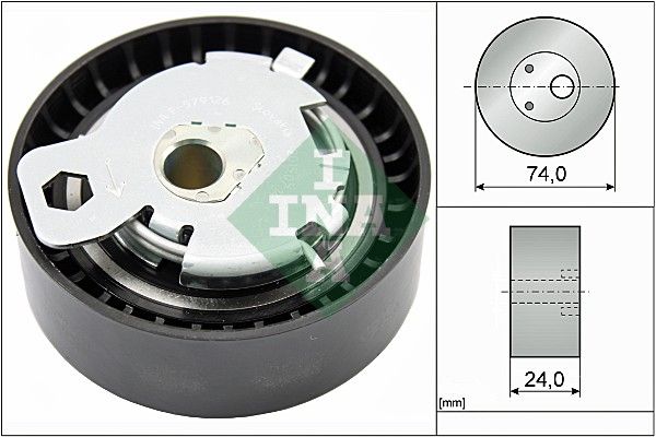 SCHAEFFLER INA 531 0497 10 Tensioner pulley, timing belt