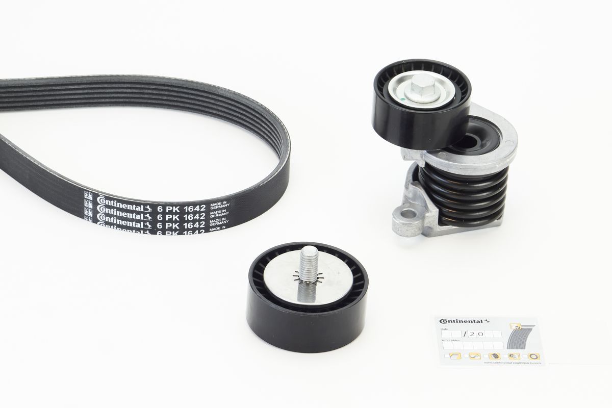 V formos rumbuotas diržas, komplektas