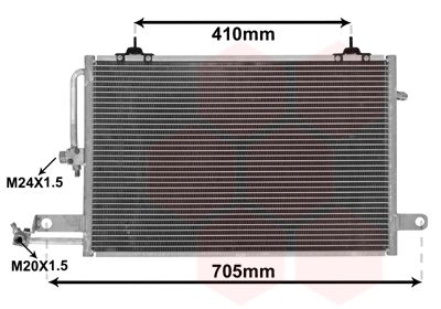 VAN WEZEL 03005117 Condenser, air conditioning