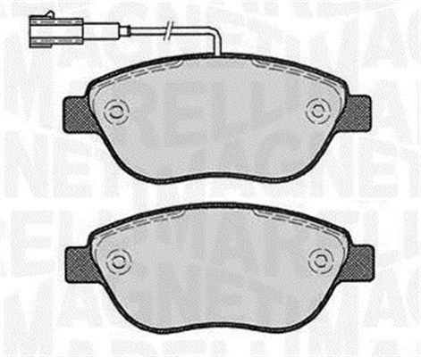 MAGNETI MARELLI 363916060221 Brake pad set, disc brake