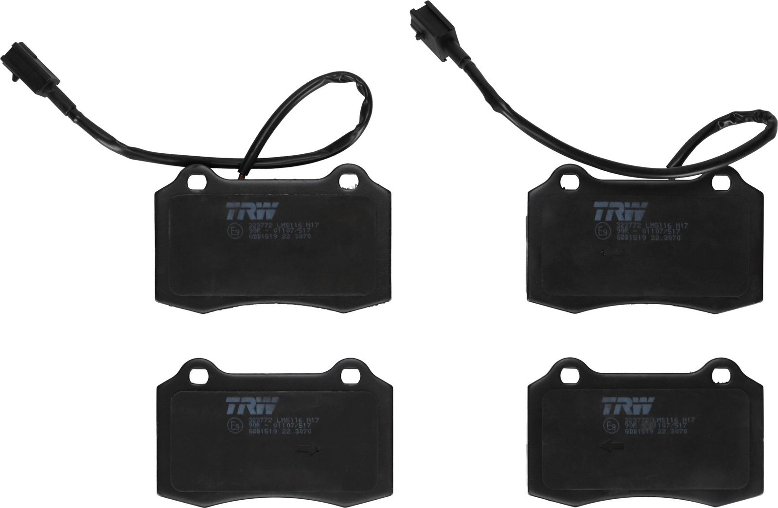 TRW GDB1519 Brake pad set, disc brake