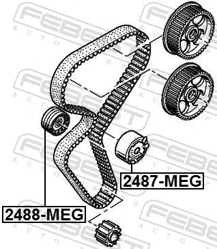 Tensioner Pulley, timing belt-1