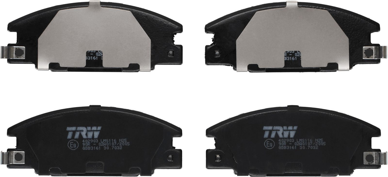 TRW GDB3161 Brake pad set, disc brake