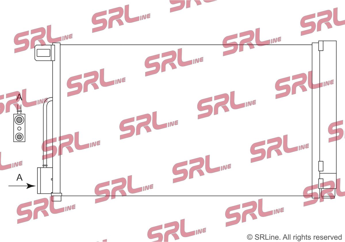 SRLINE 5558K8C1S Condenser, air conditioning