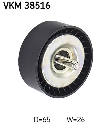 SKF VERTEVO VKM 38516 Deflection/guide pulley, v-ribbed belt
