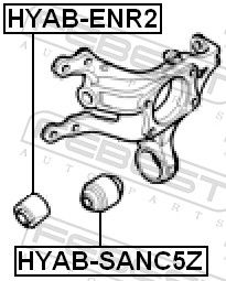 Mounting, control/trailing arm-1