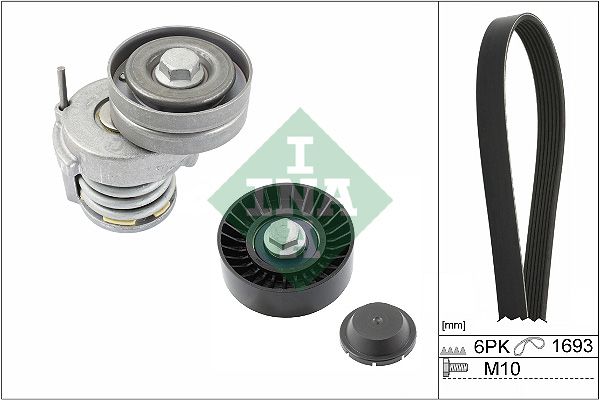 SCHAEFFLER INA 529 0534 10 V formos rumbuotas diržas, komplektas