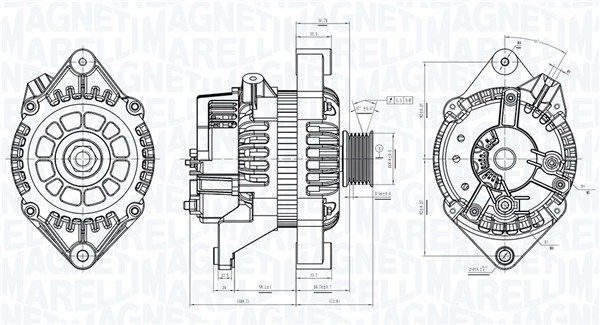 MAGNETI MARELLI 063731053010 Alternator