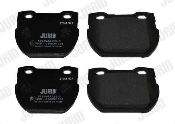 JURID 572494J Stabdžių trinkelių rinkinys, diskinis stabdys