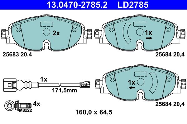 Brake Pad Set, disc brake
