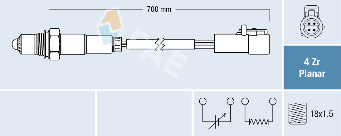 FAE 77615 Oxygen sensor