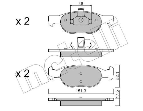 Brake Pad Set, disc brake-main