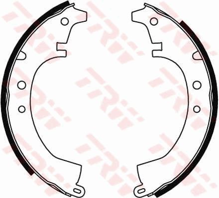 TRW GS8047 Brake shoe set