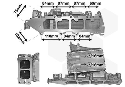 VAN WEZEL 58004361 Charge air cooler