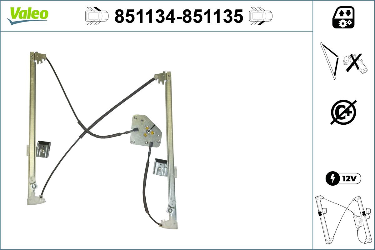 VALEO 851134 Window regulator