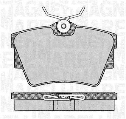 MAGNETI MARELLI 363916060370 Brake pad set, disc brake