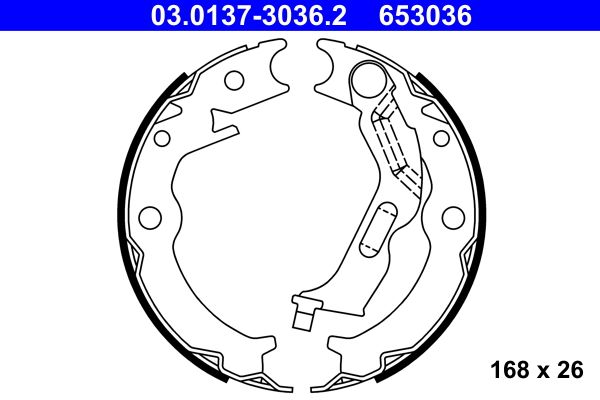 Brake Shoe Set, parking brake
