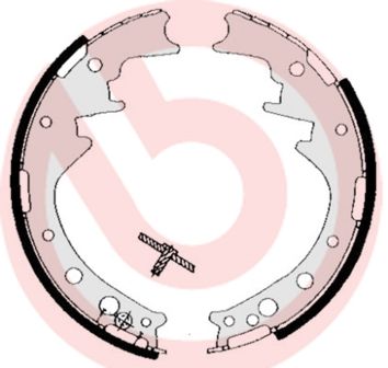 BREMBO S 83 521 Brake shoe set