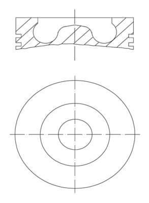 MAHLE 013 PI 00114 000 Piston