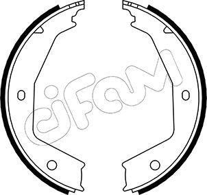 CIFAM 153-331 Brake shoe set, parking brake