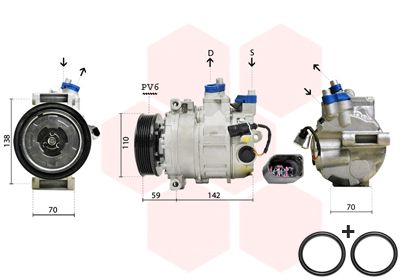 VAN WEZEL 0300K029 Compressor, air conditioning