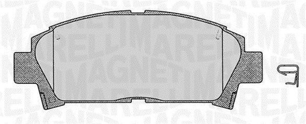 MAGNETI MARELLI 363916060509 Brake pad set, disc brake