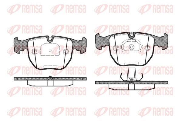 REMSA 0596.00 Brake pad set, disc brake