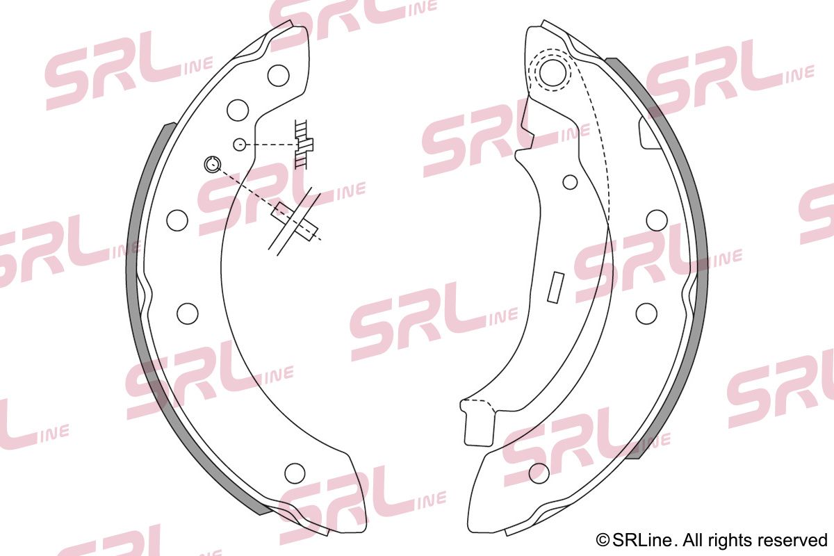SRLINE S72-1008 Brake shoe set