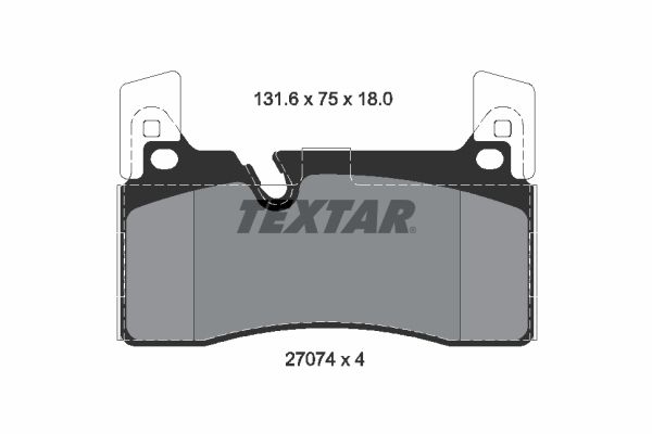 TEXTAR 2707401 Brake pad set, disc brake