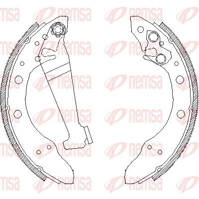 REMSA 4046.01 Brake shoe