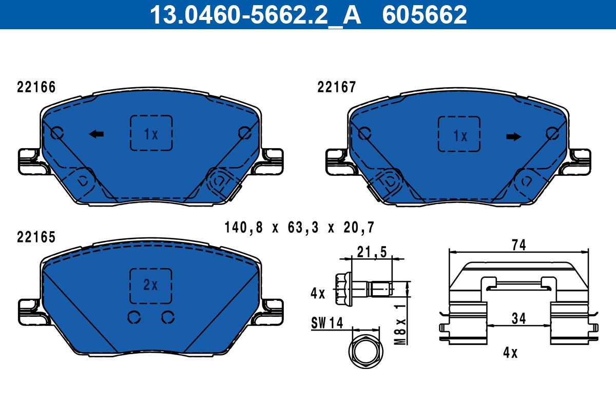 Brake Pad Set, disc brake