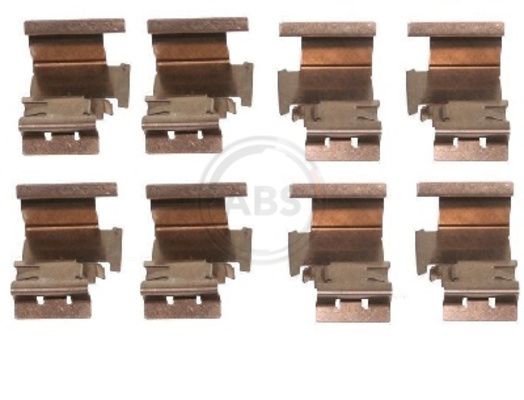 priedų komplektas, diskinių stabdžių trinkelės