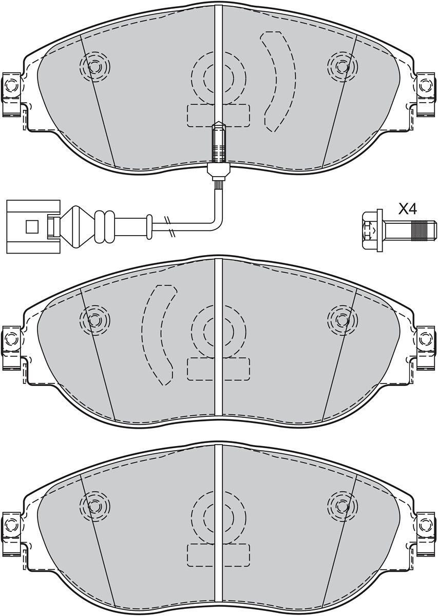 Brake Pad Set, disc brake-1