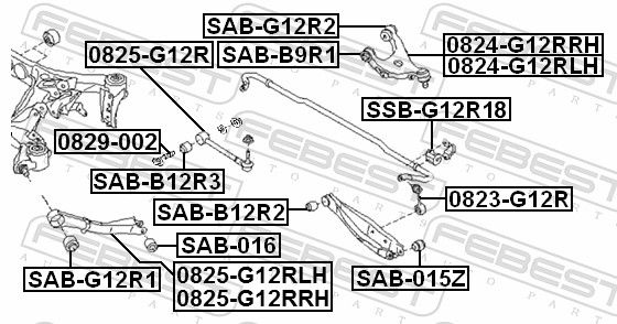 Mounting, control/trailing arm-1