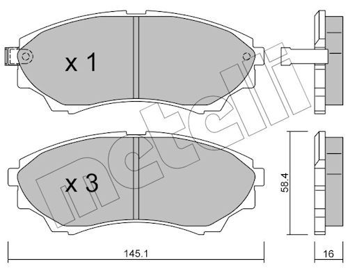 Brake Pad Set, disc brake-main