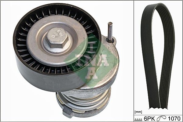 SCHAEFFLER INA 529 0084 10 V-ribbed belt set