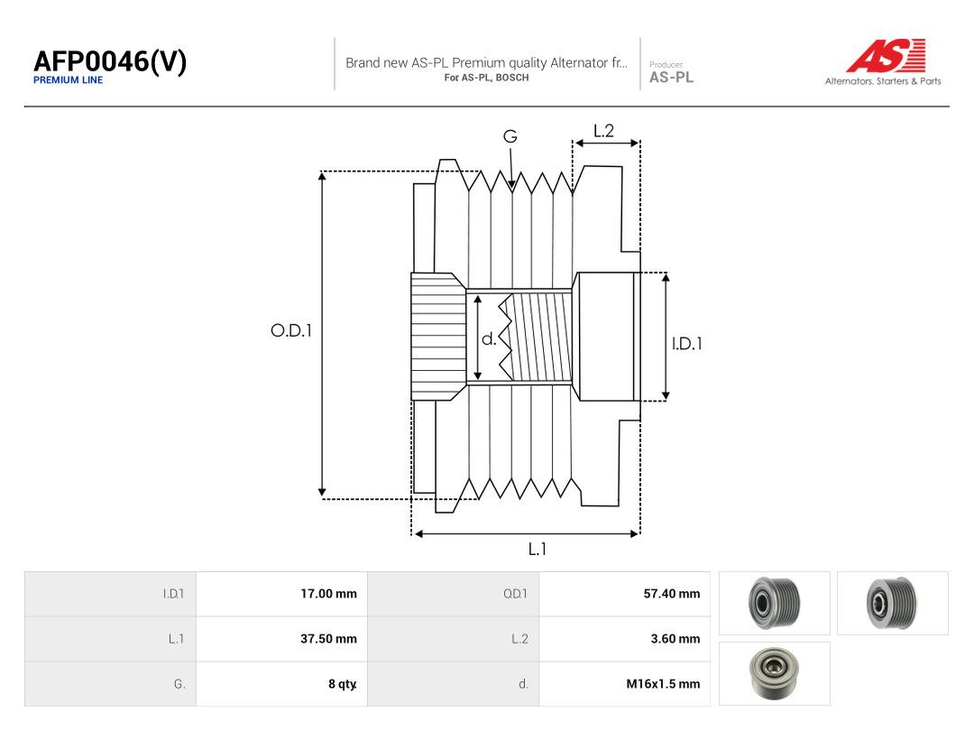 Alternator Freewheel Clutch-3