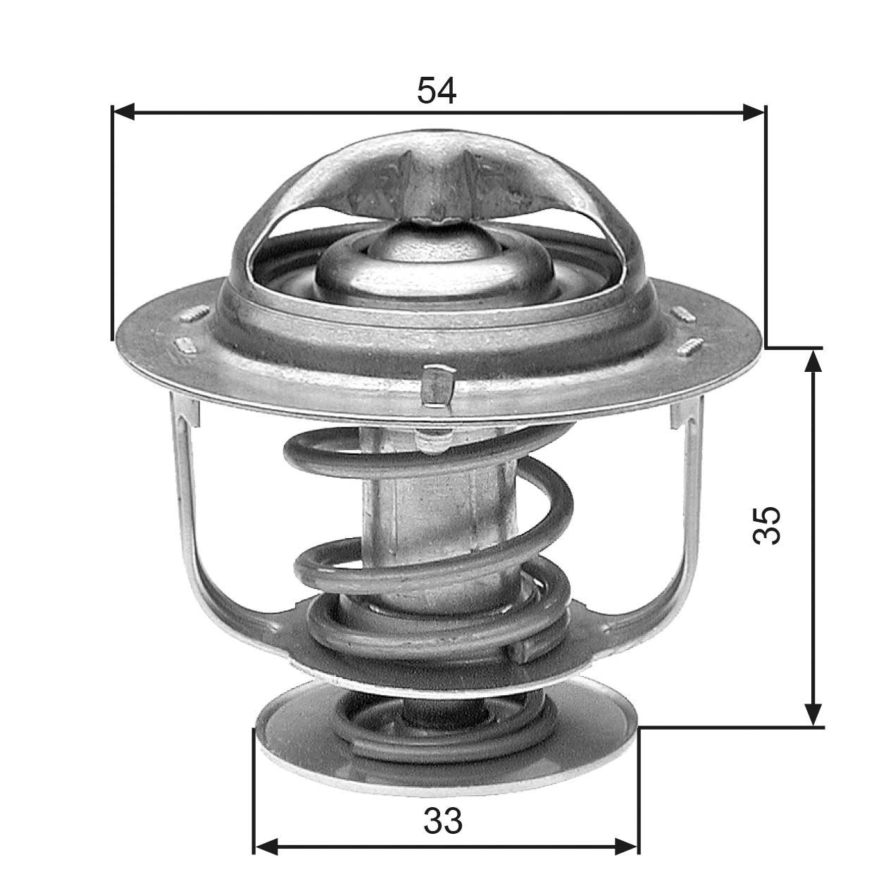 Thermostat, coolant
