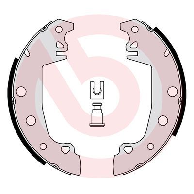BREMBO S 68 538 Brake shoe set