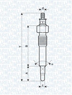 MAGNETI MARELLI 062583202304 Glow plug
