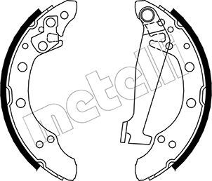 METELLI 53-0468 Brake shoe set