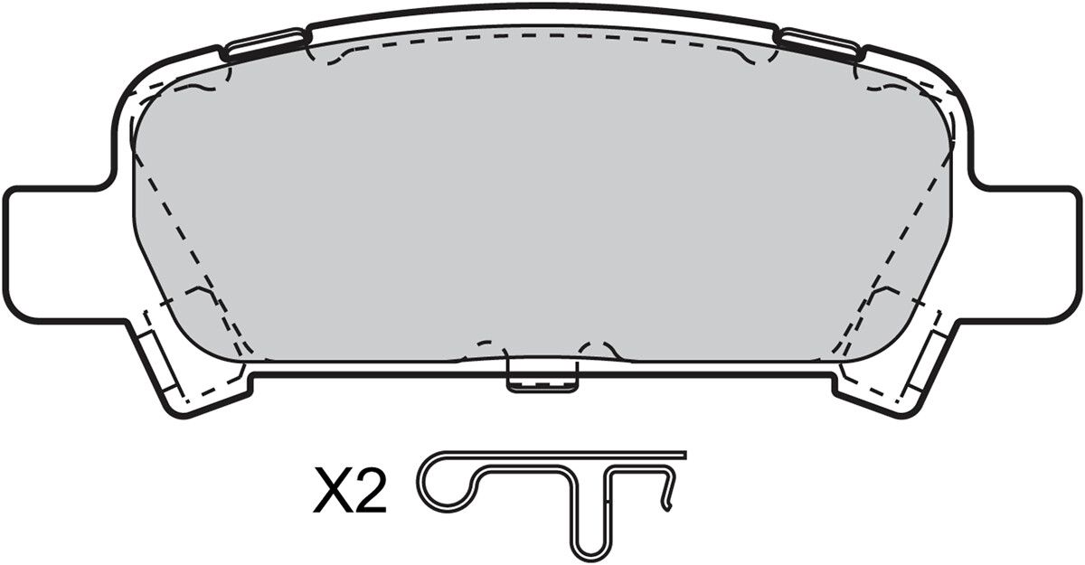 Brake Pad Set, disc brake-1