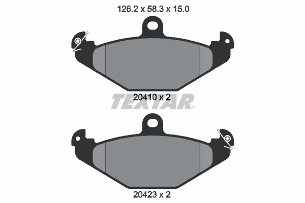 TEXTAR 2041001 Brake pad set, disc brake