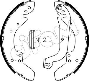 CIFAM 153-062 Brake shoe set