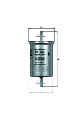 KNECHT KL 146 Fuel filter