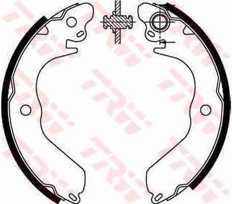 TRW GS8553 Brake shoe set