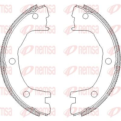 REMSA 4712.00 Brake shoe, parking brake
